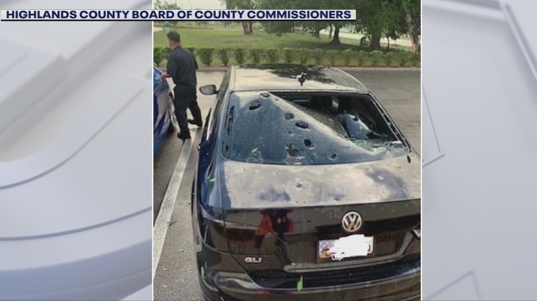 Damaging hail falls in Highlands County